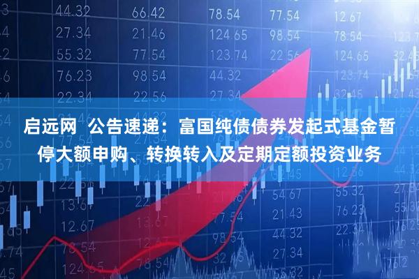 启远网  公告速递：富国纯债债券发起式基金暂停大额申购、转换转入及定期定额投资业务